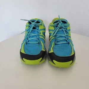 Columbia Men\'s Montrail Trail Running Shoes Blue & Green Size 9 Columbia Montrail Blue Lime Hike Trail Run Shoes YM0721 Mens  main image 3